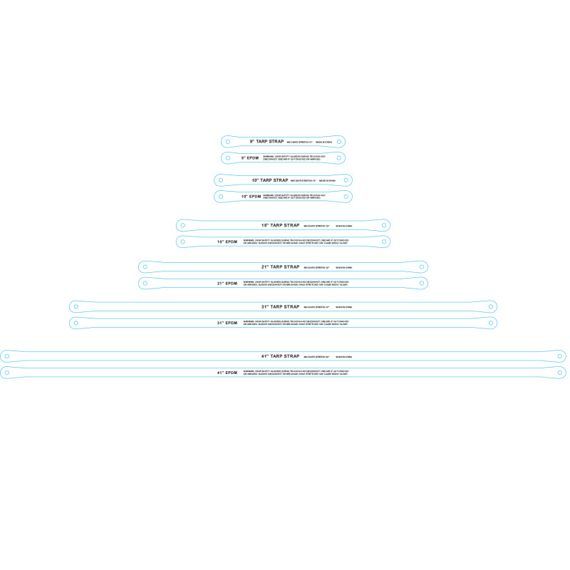 6 Rubber Binding Belt Bicycle Luggage Rope Outdoor Camping Style Tent S Hook Tightening Truck Double Hook Tarpaulin Fixed