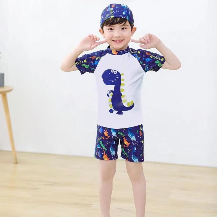 Children's Swimwear Boys and Girls Split Swimming Suit Swimming Trunks suit Small and Middle School Children Students Boys and Girls Swimming Equipment