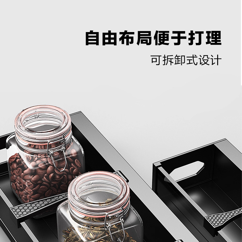 Electric Vertical Lifting Basket with Smart Voice Control and Touch Screen for Kitchen Cabinets, Pull-Down Storage Rack for Seasoning Bowls and Dishes