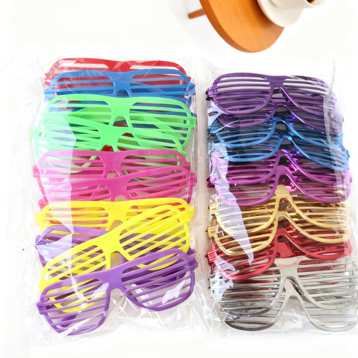 Cross-Border Party Blinds Electroplated Glasses Frame Masquerade Party Party Glasses Party Decorative Mirror Without Mirror