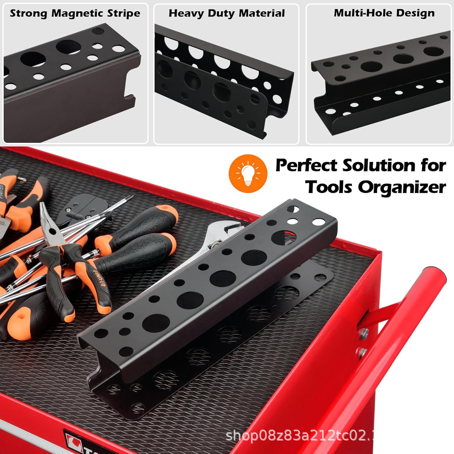 Mutuactor Screwdriver Storage Rack Heavy Duty Magnetic Mount Screwdriver Holder Pliers Organizer Magnetic