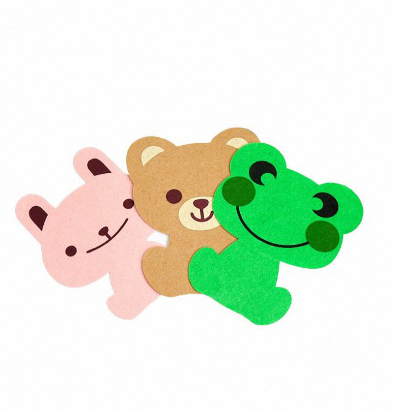 Self-Adhesive Felt Cartoon Sticker for Smell-Remaining Sticker Shake Tone Same Style Toilet Deodorant Sticker for Living Room Home Decoration Sticker