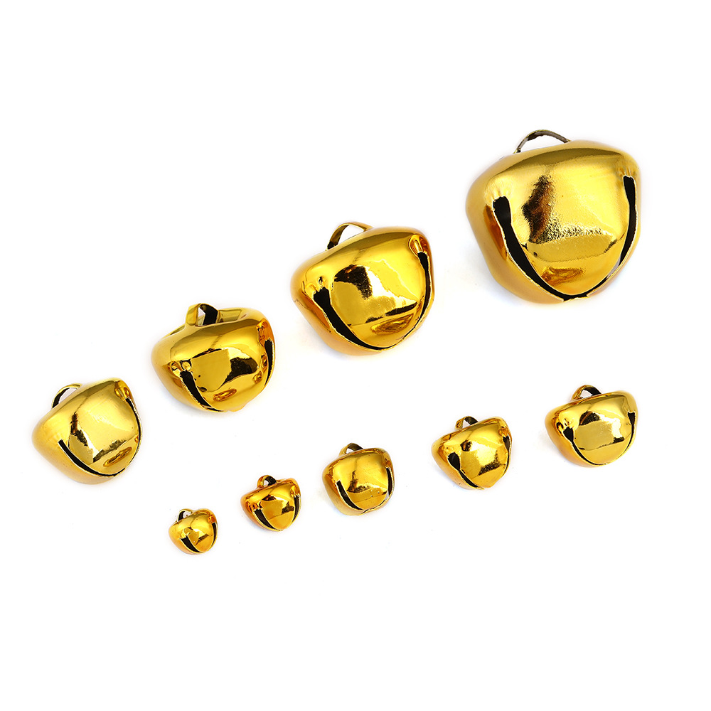 Christmas decoration cross iron bell DIY color paint metal bell handmade pet collar pendant round bell