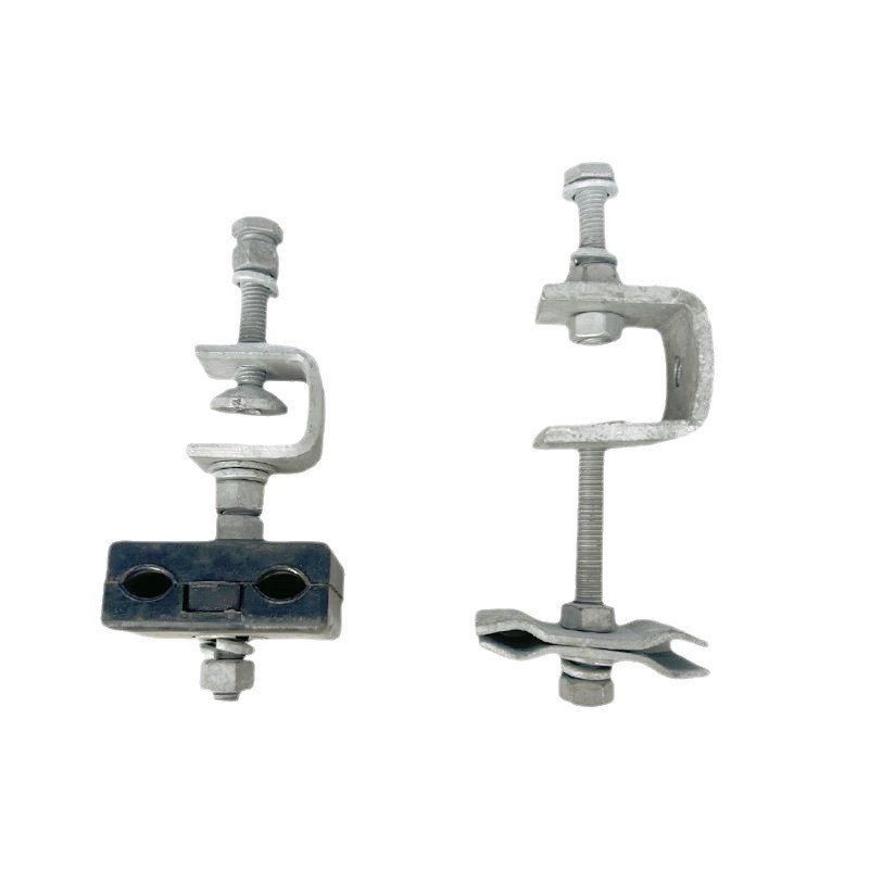 Factory Direct Sales Opgw Tower Fixing Clamp Adss Fiber Optic Pole Cable Management Fastening Clamp Optical Cable Downline Clamp