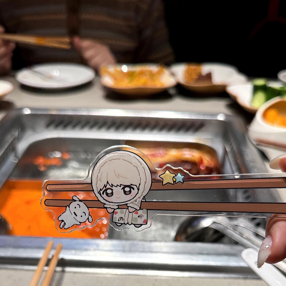 Acrylic Punch Card Sticks, Punch Card Chopsticks, Customized Group Opening Materials, Customized Photo-Taking Peripherals