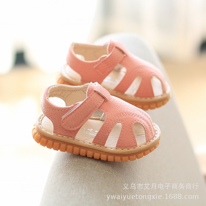 Summer new called sandals toddler shoes closed toe soft bottom non-slip 1-3 years old baby children's shoes boys and girls sandals