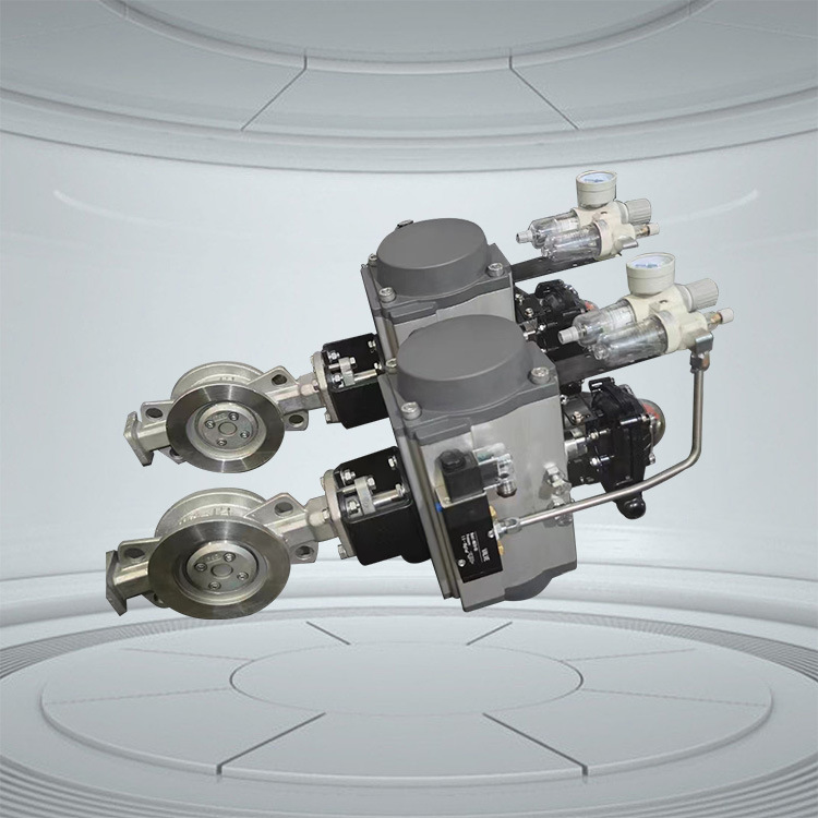 Triple cylinder GTD-127 GTD-140 GTD-160 pneumatic valve controller