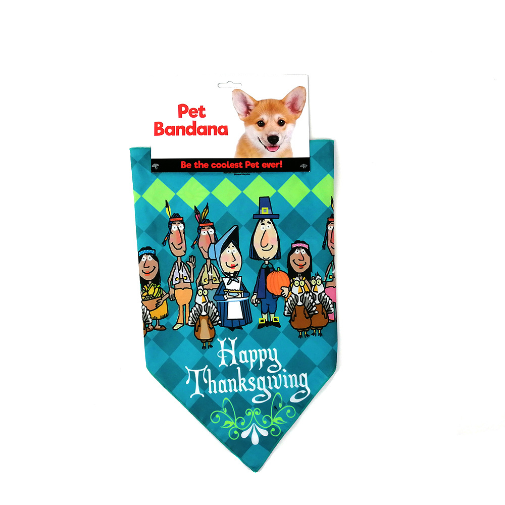 Customized Birthday Easter Halloween Christmas Polyester Pet Saliva Scarf Puppy Scarf Cat Triangle Scarf