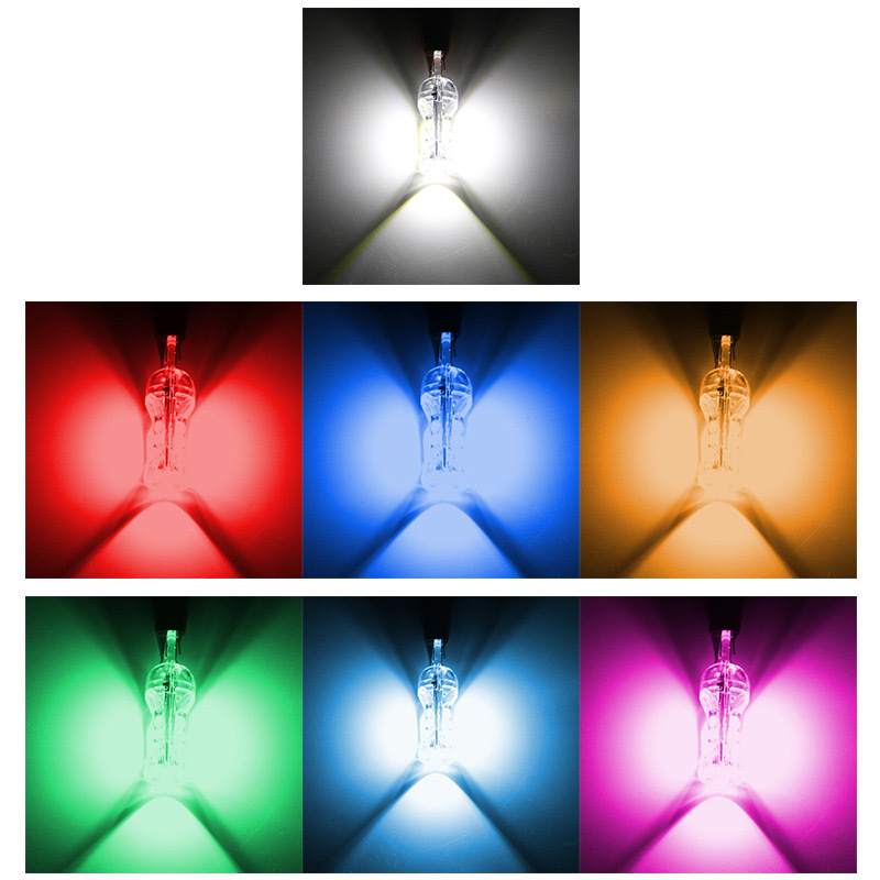 Width indicator lamp T10 2835 5 lamp car LED small lamp high temperature resistant lens roof lamp full light transmission highlight lamp