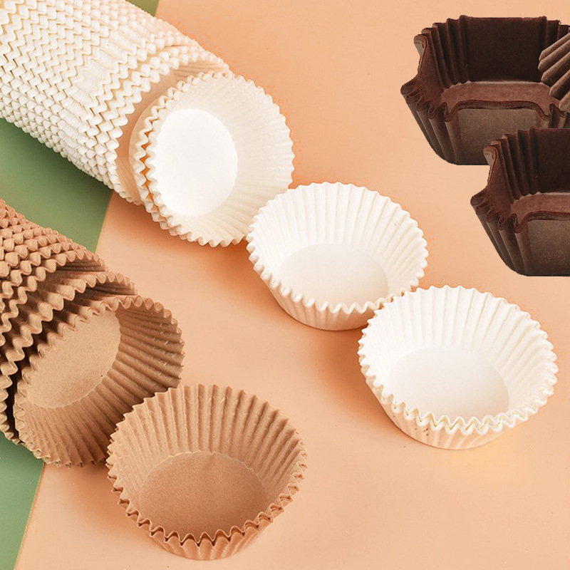 Customized Baking Paper Liners for Fruit Snow Mooncakes, Oil-Proof, Non-Stick, Leak-Proof, High-Temperature Resistant Cake Paper Cups