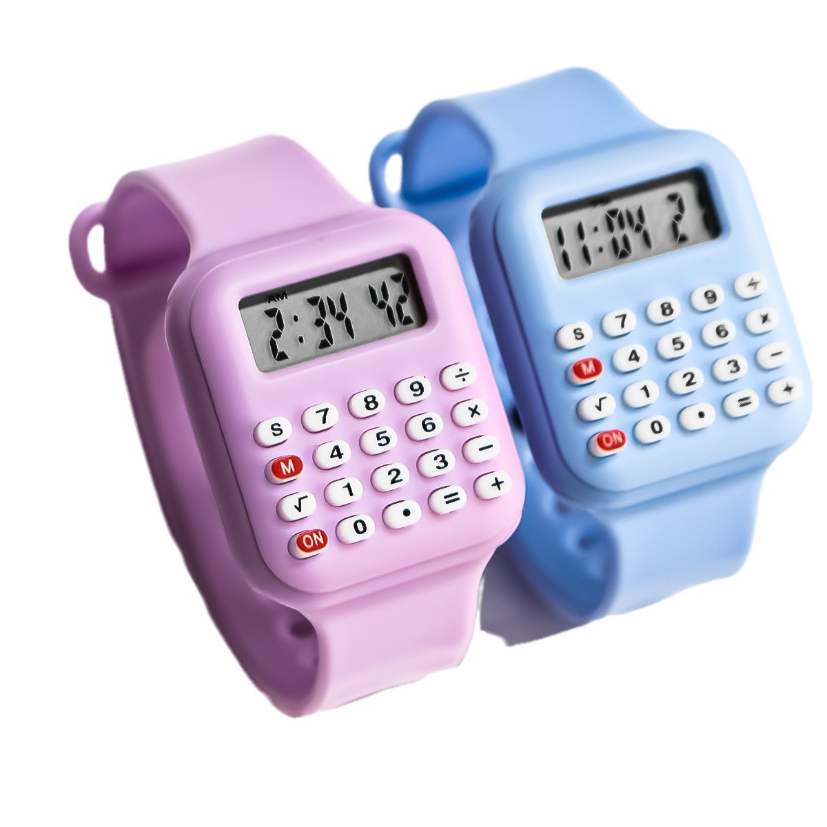 Calculator Watch Multi-Function Digital Display Date Reading Time Micro Calculator Watch Children Student Watch
