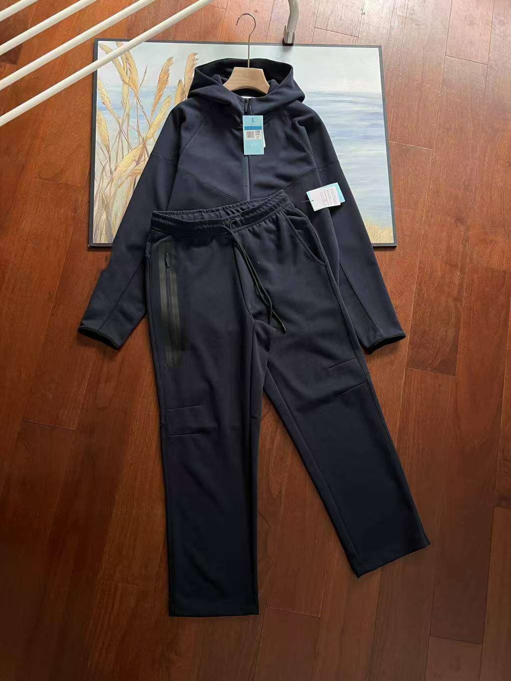 Men's and women's spring and autumn couples zipper cardigan loose casual sports coat hooded new 454-461