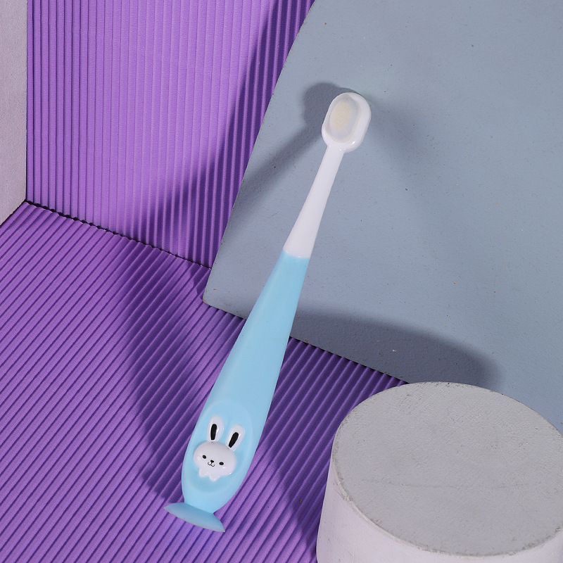 Children's Toothbrush Cartoon 10,000-Bristle Toothbrush Cute Soft Bristle Brush 1-12 Years Old Baby Oral Cleaning Toothbrush Box Wholesale
