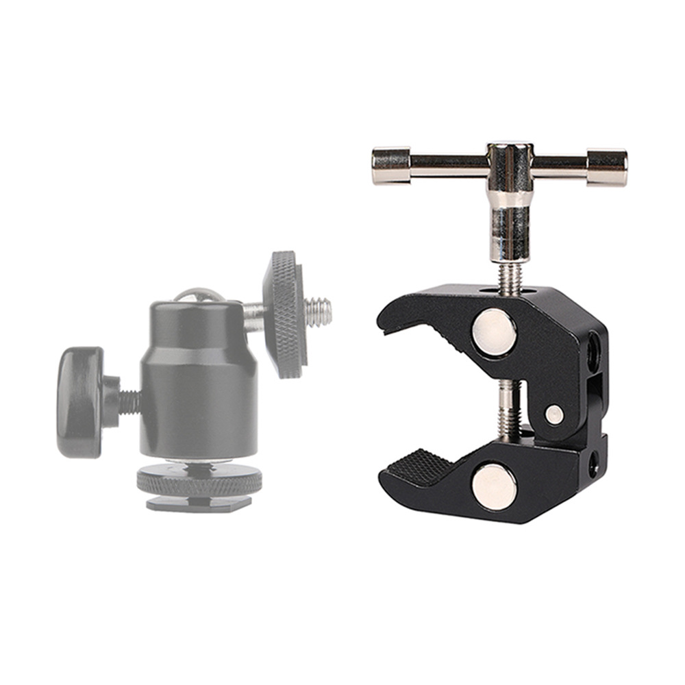 Explosive CNC large crab pliers fixing clip SLR camera metal magic arm strange hand multi-function desktop fixing clip