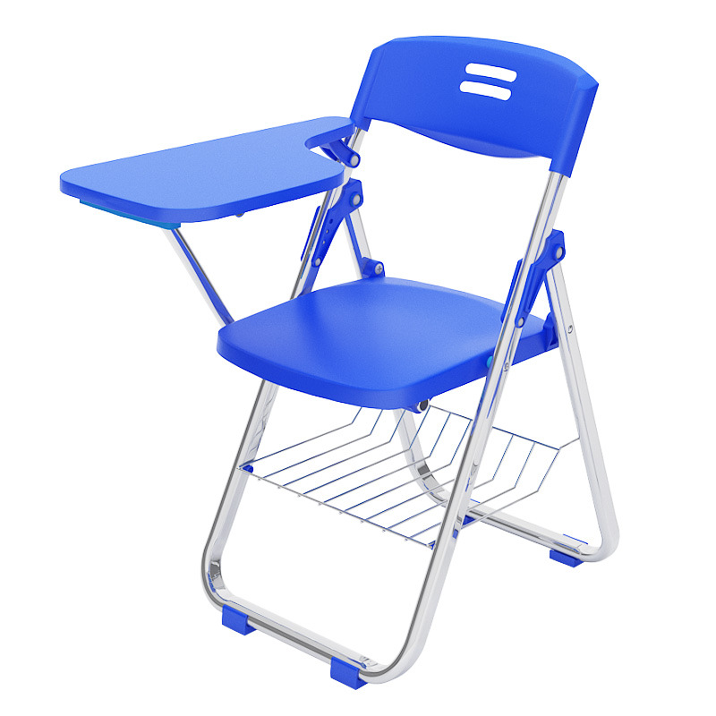 Press conference room chair folding training chair with writing board student desk and chair integrated office one-piece desk stool chair