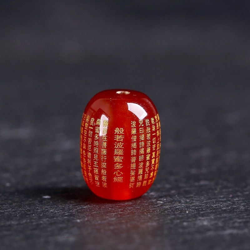 Red and black agate bronzing article play barrel beads loose beads top beads DIY handmade beaded crystal jewelry accessories factory wholesale