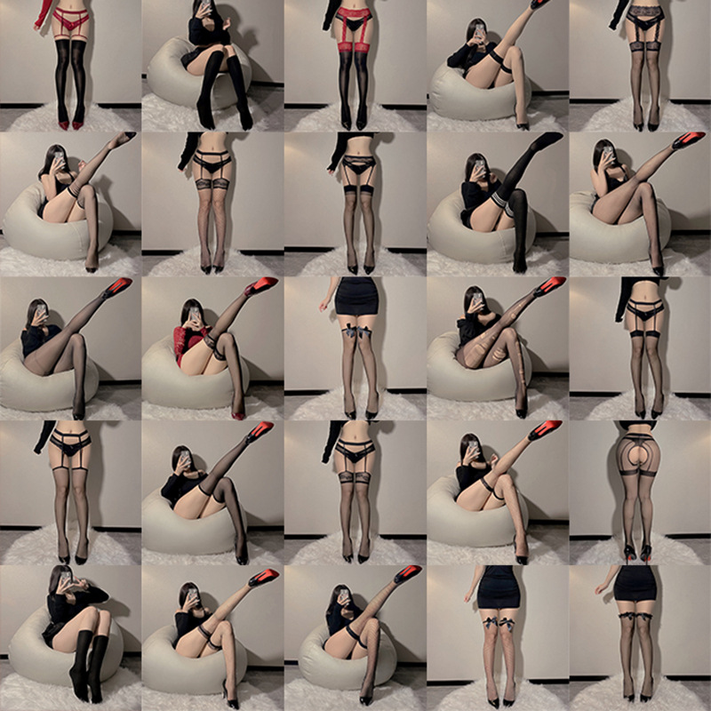 Женские сексуальные открытые чулки, против соблазна пары, чулки выше колена, сетчатые чулки, длинные чулки с подвязками