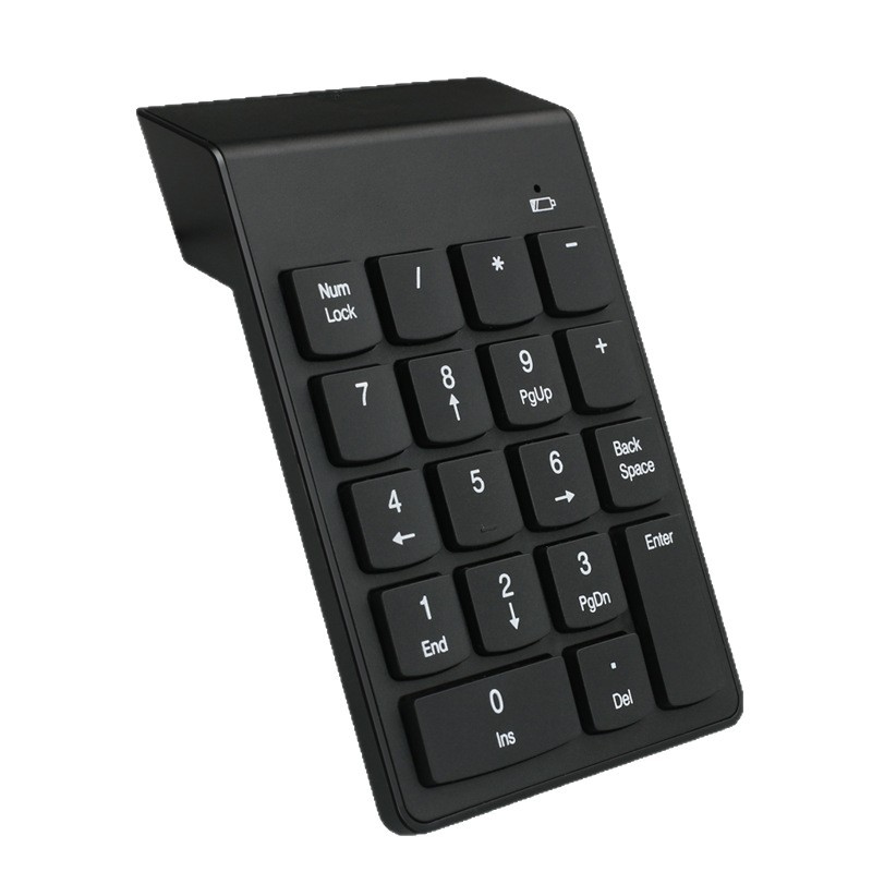 2.4G Wireless Numeric Keypad Asynchronous Chocolate Notebook Portable External Accounting Finance Office Keyboard