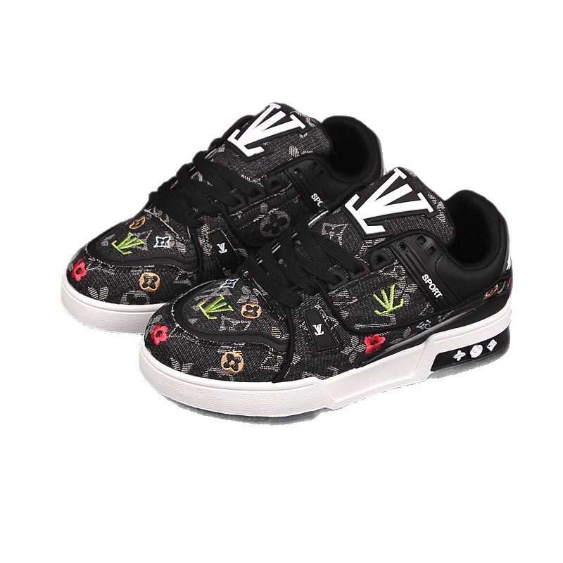 Trendy Brand Men's Shoes 2025 New Arrival Embroidered Print Sports Men's and Women's Couple's Canvas Casual Fashion Trendy Sports Sneakers