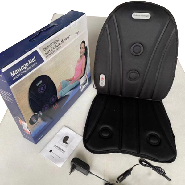 跨境家用车载按摩坐垫多功能颈部腰部震动椅垫靠垫电动汽车按摩器