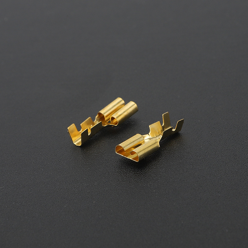 6.3 flat barbed Reed spring cold pressure terminal terminal plug Spring