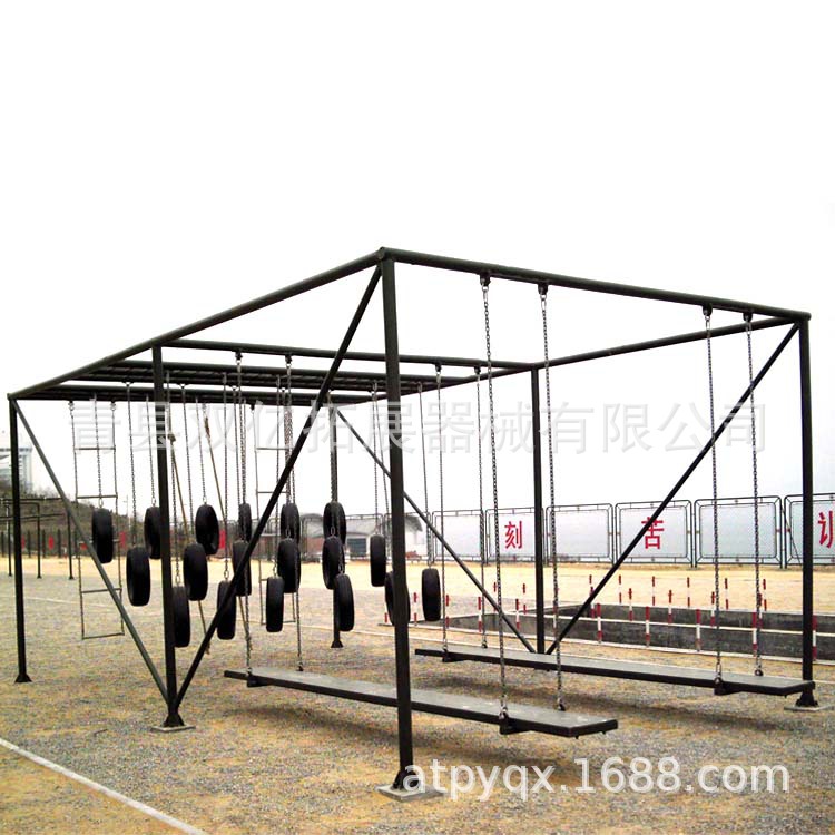 Shuangyi Naval Force 400m Sea Landing Obstacle 40m Island Landing Obstacle Physical Training Tire Climbing Platform