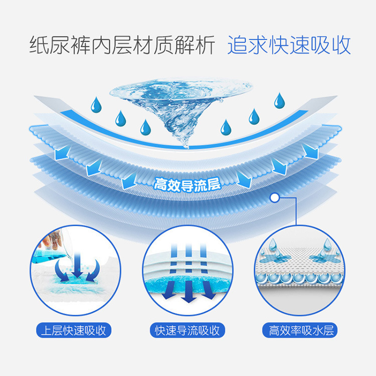 Thin soft through baby diapers cotton soft and light one-piece pull-up pants simple boys and girls baby diapers factory wholesale