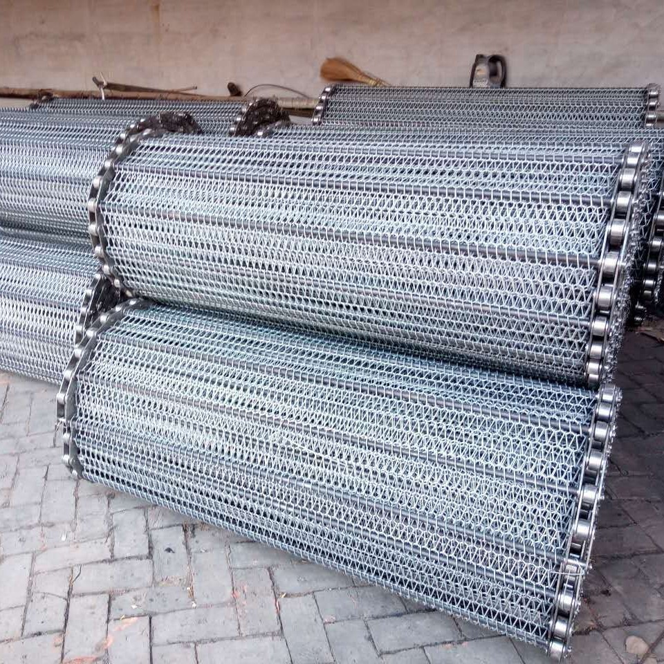 High-Temperature Resistant Stainless Steel Herringbone Encrypted Conveyor Belt for Food Machinery, Conveyor Belt Assembly Line, Physical Manufacturer