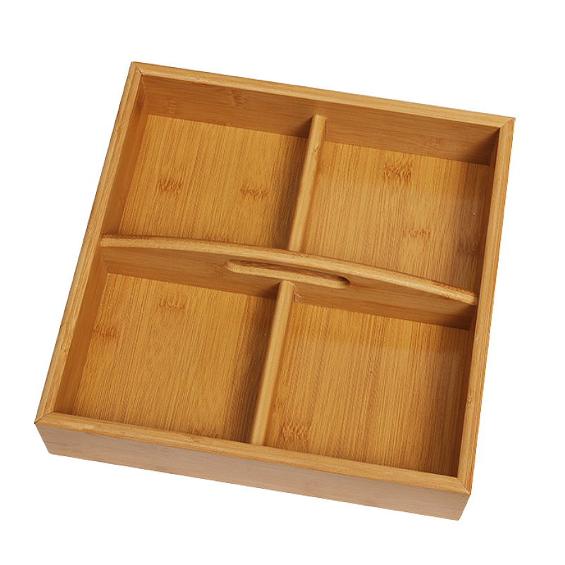 Wedding Bamboo Portable Dried Fruit Box Engagement Banquet Early Birth Your Son Basket Objects Complete Decoration Press Bed Arrangement Supplies