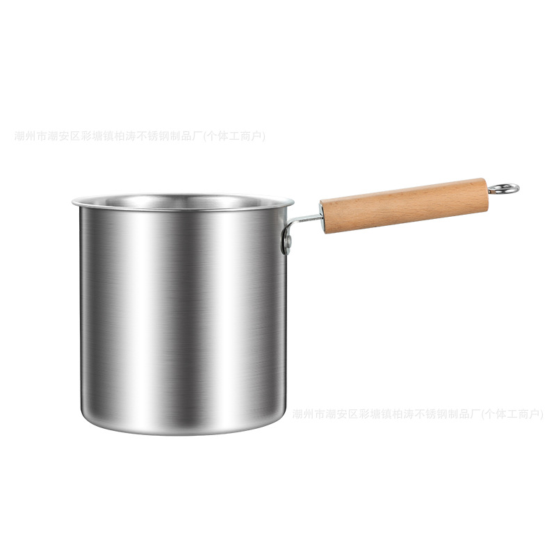 Cross-border Stainless Steel Fryer Household String Pot Induction Cooker Deep Pot Binaural Frying Soup Pot with Strainer