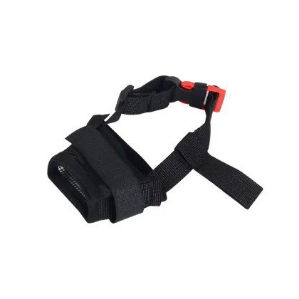 Grid-Style Dog Muzzle, Anti-Bite, Anti-Bark, Adjustable, Breathable Nylon Pet Short Muzzle, Dog Mask, Wholesale and Cross-Border Shipping