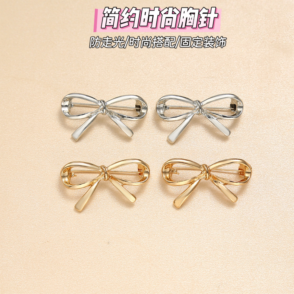 Новая антиоблучающая брошь в виде банта, модная, универсальная, для низкой одежды, высококачественная, маленькая брошь