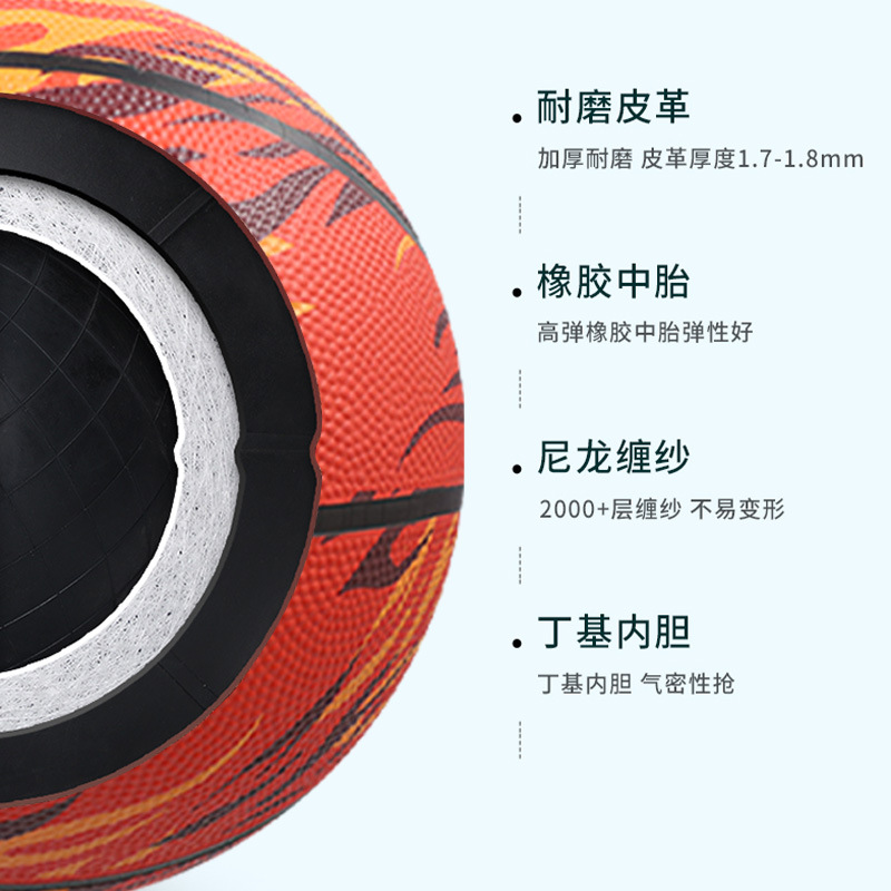 Children's training basketball primary and secondary school students training pu moisture absorption basketball wholesale rubber kindergarten children's high school entrance examination No. 7