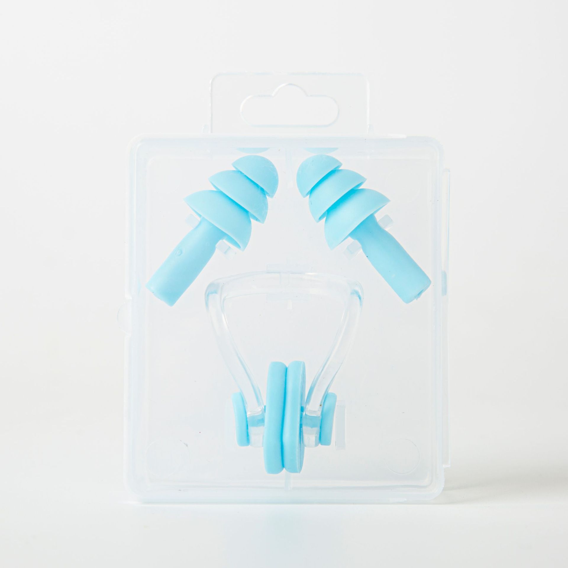 2025 Manufacturer Wholesale Boxed Anti-Choking Swimming Nose Clip Set Silicone Waterproof Nose Clip Earplugs Swimming Gear