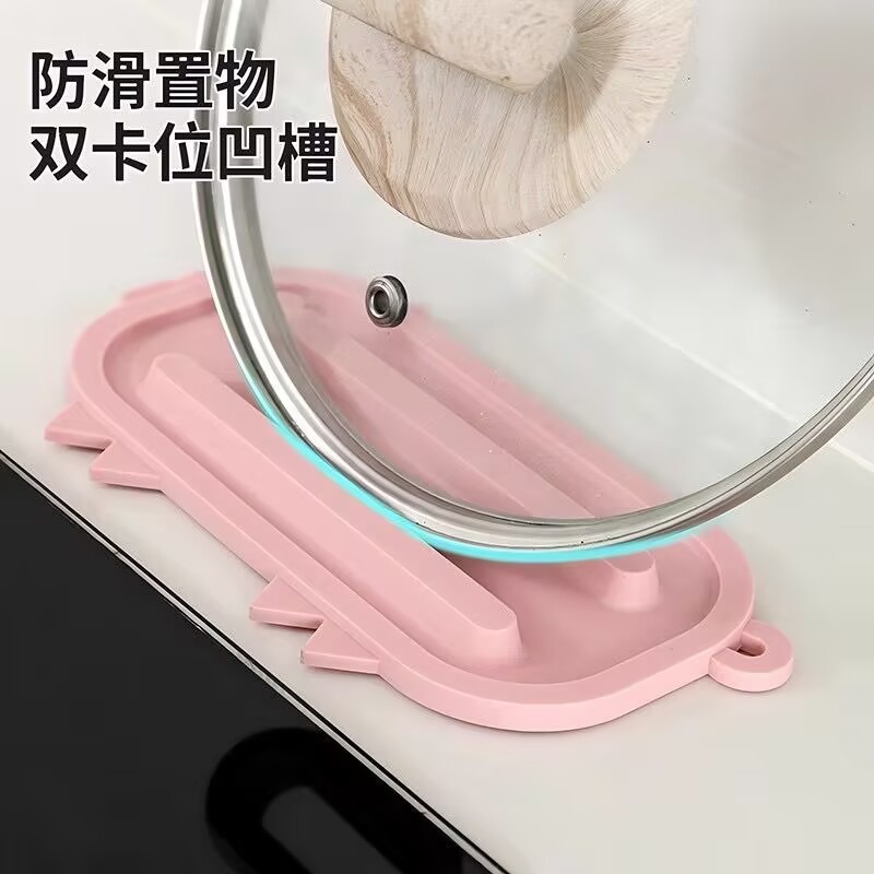 Cute Piggy Pot Lid Storage Mat Pot Lid Placer Countertop Drain Mat Multifunctional Insulation Mat Chopping Board Placement Mat