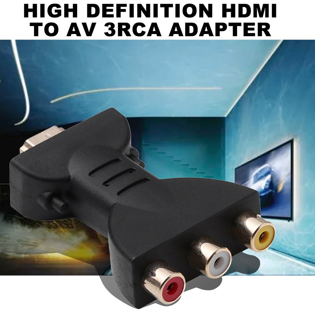 Прямой HDMI на 3RCA адаптер красный желтый белый лотос HDMI на AV