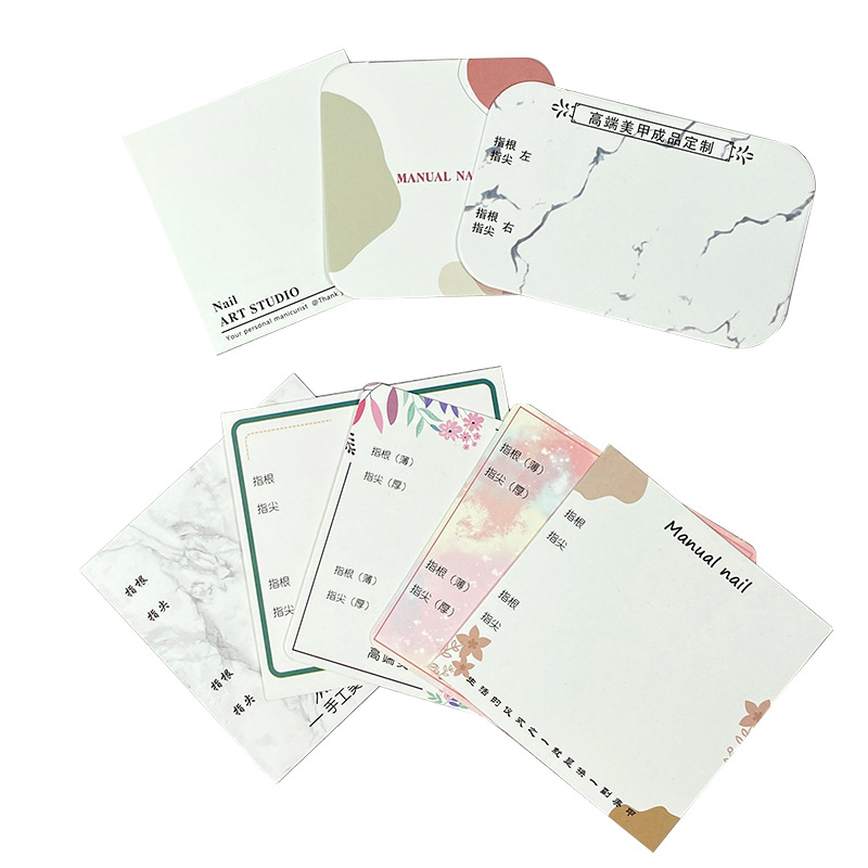 Wearing a small cardboard nail nail art finished nail art card work display hard card fake nail photo Special