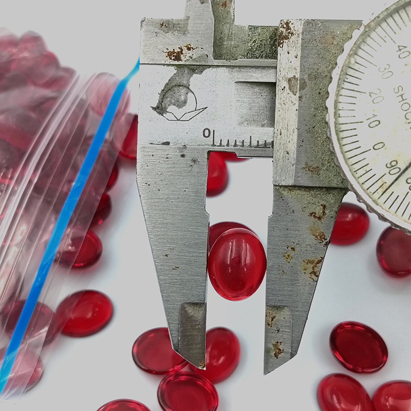 Headwear dark red round oval water drop glass ring antique hairpin material DIY jewelry accessories manufacturers