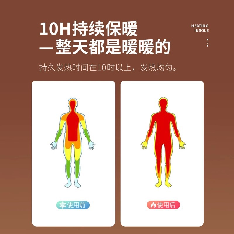 Heating Insoles for Women and Men Heating Thickened New Winter Walking Foot Self-heating Warm Foot Constant Temperature Warm Baby Foot Warm