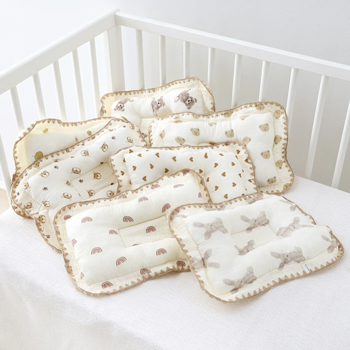 Baby Stereotyped Pillow for Newborns Over 3-6 Months Correct Anti-deviation Head Four Seasons Universal Stereotyped Pillow
