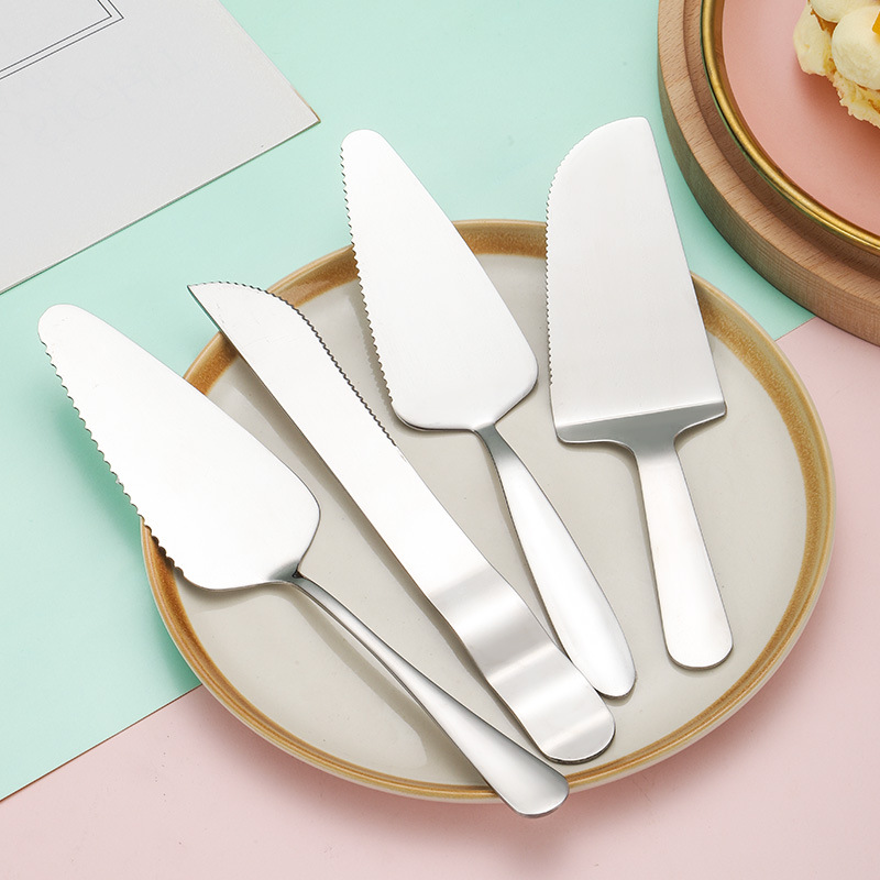 Stainless steel birthday cake moon cake knife, fork and spoon suit dessert cake spoon cake shovel can print LOGO