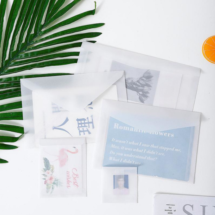 Прозрачный конверт из серной кислоты, оптовая продажа, конверт для свадебных приглашений, пустой, упаковка для карт