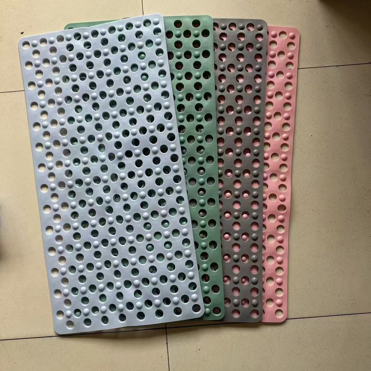 Bathroom Large Hole Anti-Slip Mat Shower Room Household Bath Toilet Foot Mat Toilet Floor Mat Waterproof Bathtub Foot Mat