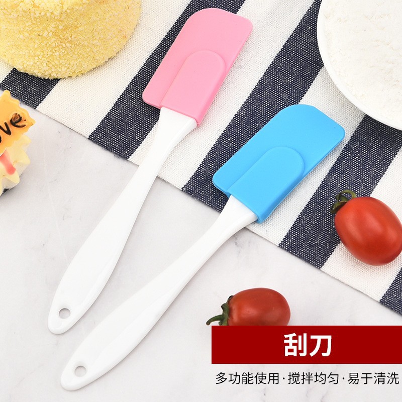Small size silicone split scraper jam smear scraper cream butter spatula cake baking tool factory in stock
