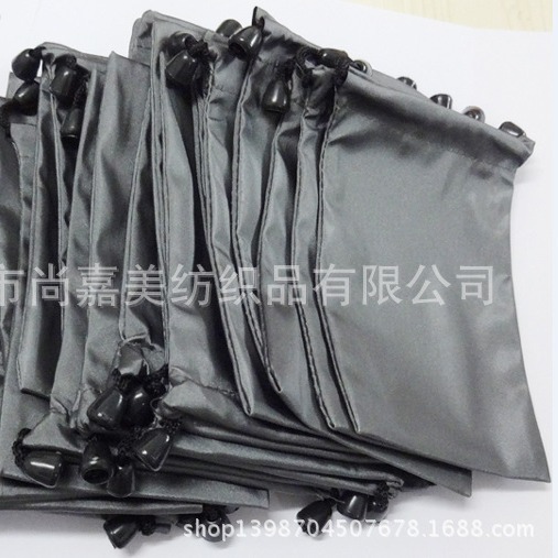 Mobile power waterproof cloth bag mobile phone charging treasure storage bag gray waterproof bag selfie stick black bunted flannel bag