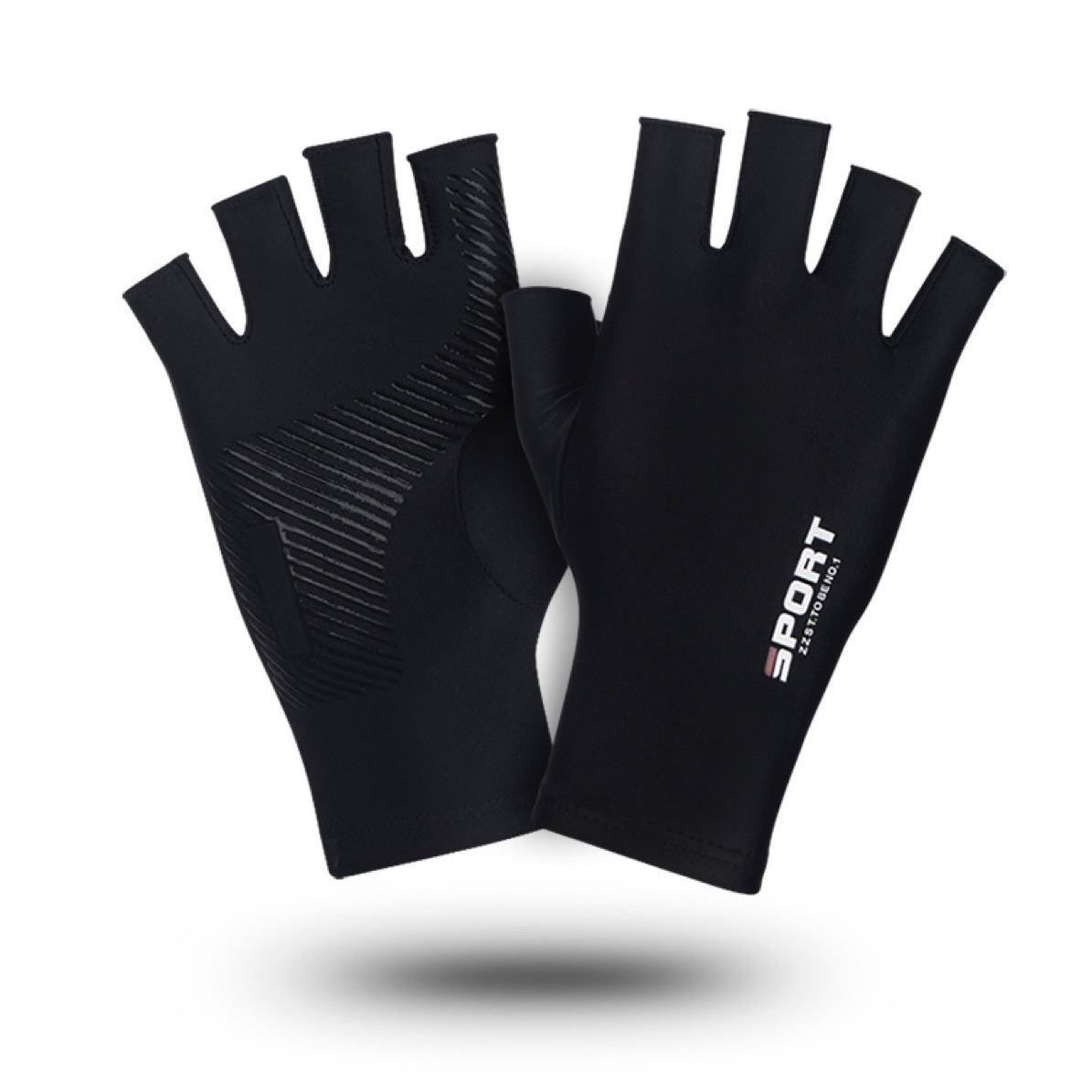 Ice silk sunscreen gloves for men and women riding sports high elastic comfortable gloves driving high elastic comfortable gloves
