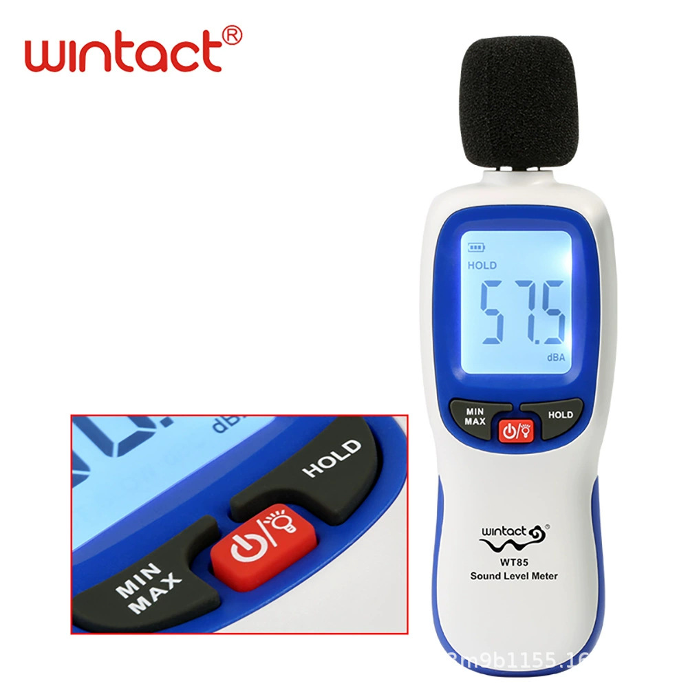 Wt85Sound Levelmeter English No Logo Portable Noise Decibel Meter Handheld Mini Noise Meter