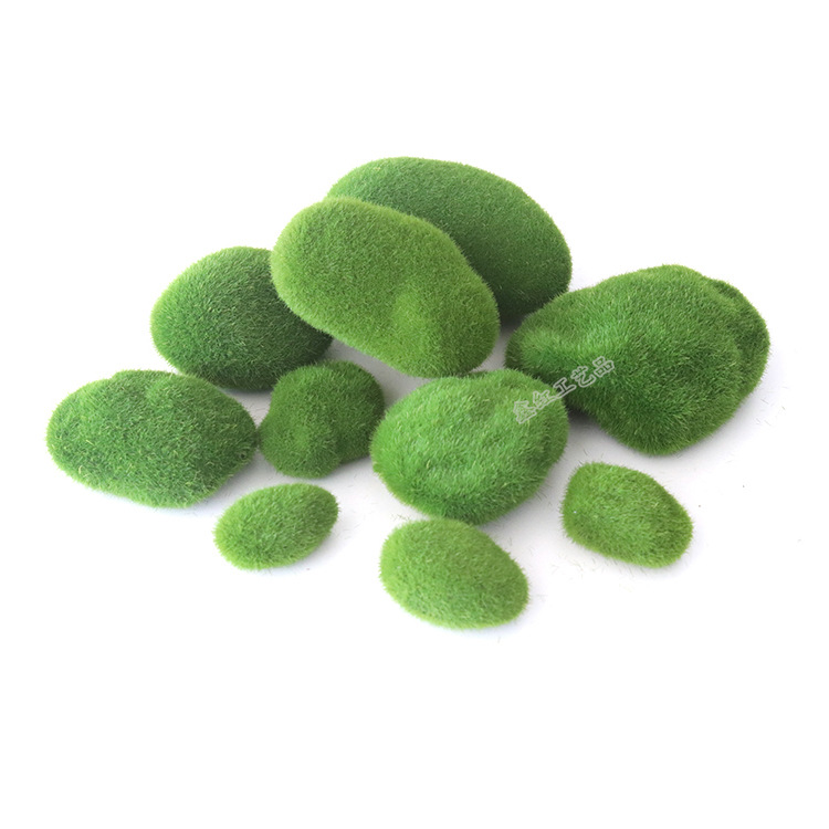 Искусственный мох, деликатный флокированный шар, декор для микландшафта, размещение бонсай с мохом