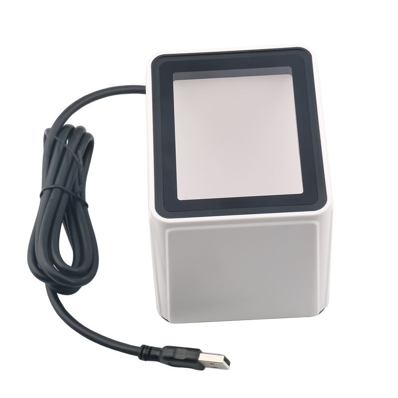 Wireless Bluetooth QR code scanning box supermarket collection box payment small white box medical insurance two-dimensional payment box QR code scanning Pier