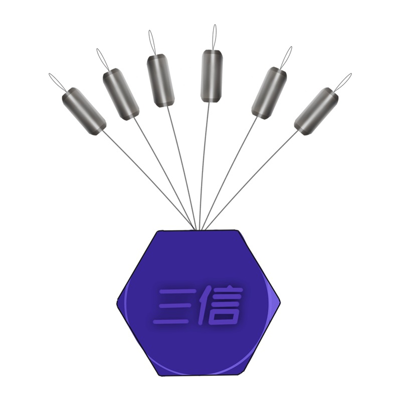 Sanxin alloy counterweight pendant seven-star drift lead pendant traditional fishing grain wheat amusing stream fishing lead pendant fast lead small lead